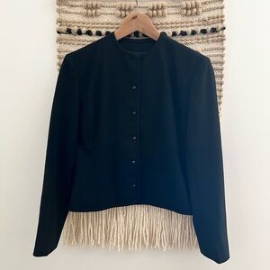 Pendleton Black Women's Blazer Jacket Pure Wool